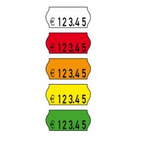 Prisetikett 26x12mm Avtagbar