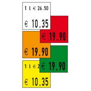 Prisetikett 29x28mm Standard