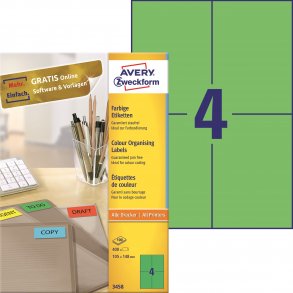 Permanente fargede etiketter