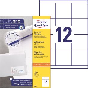 Flerbruksetiketter med Ultragrip