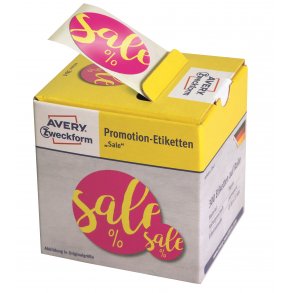 Salgsetiketter Sale %