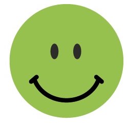  Belnningspunkter, glad smiley, grnn
