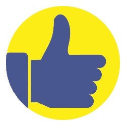 Belnningspunkter, liker, bl/gul