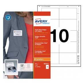  Universal Vista navneskiltsett