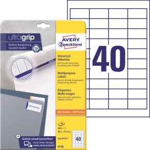 Flerbruksetiketter med QuickPEEL & Ultragrip