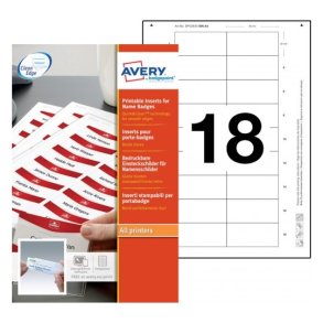 Navneskiltinnsatser Prestige/Polar (4835S-M og 4835G-M)