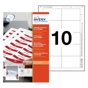  Navneskiltinnsats for Universal Vista (4837U-L & 4838U-L)