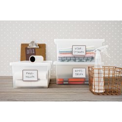 Firkantede husholdningsetiketter