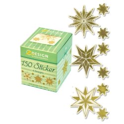 Julestickers med stjerner