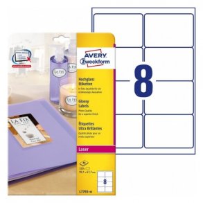 Blanke produktetiketter