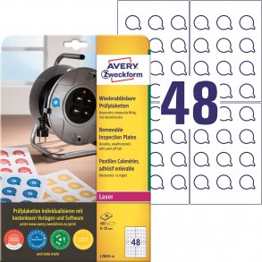  Avtagbare etiketter med inspeksjonsdato