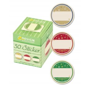 Julestickers med til/fra-merkelapper