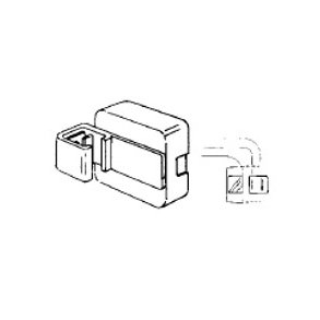 Magnet for plastramme for vegg